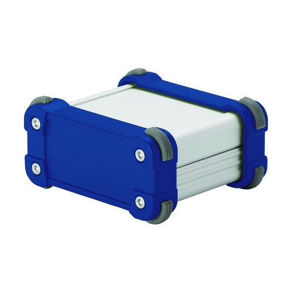 コーナーガード付アルミケースIP65防水タイプ シルバー/ネイビー EXW15-8-20SN 1点