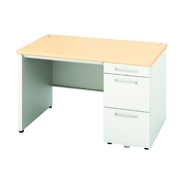 片袖デスク(ロングレール仕様 XEHH127HP-WS 1点