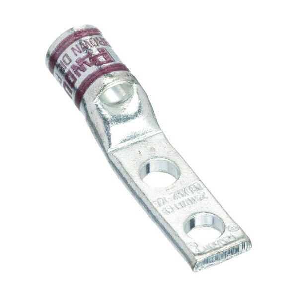 銅製圧縮端子 2穴 幅細取付板