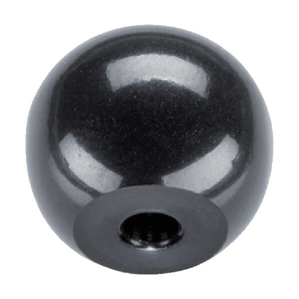ボールノブ DIN 319 テーパー穴付 形状M 黒 24560.0216 1点