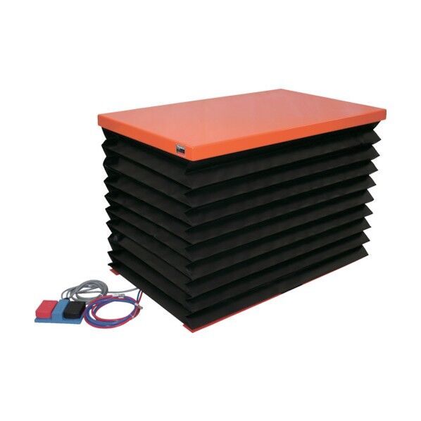 テーブルリフト500kg(電動BねじDC24V)650×950mm 蛇腹付 HDL-L5069VJ-D2 1台