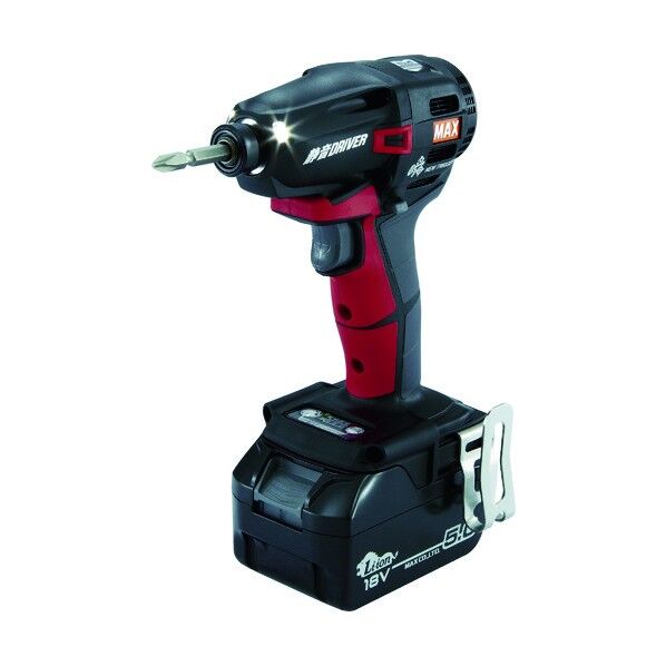 MAX 18V充電静音ドライバセット(アカ)5.0Ah