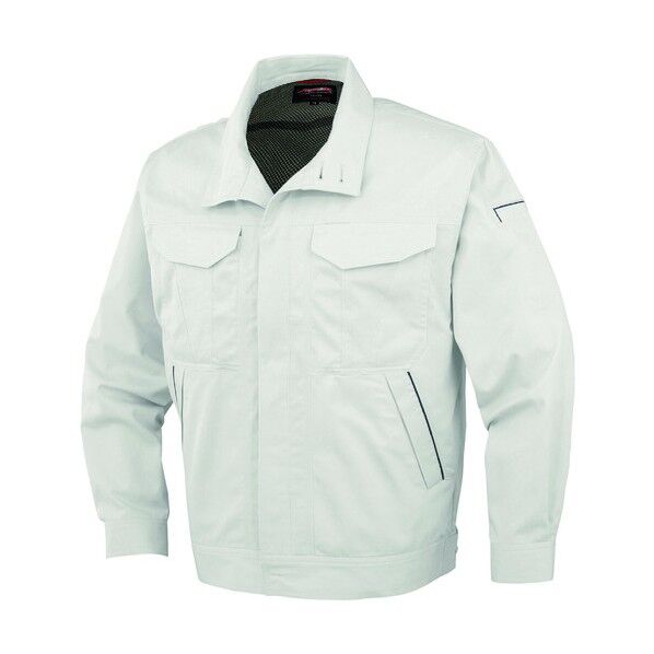 比翼長袖ブルゾンA-742 3プラチナSLLL A-742-3-LL 1点