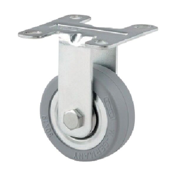 プレート式キャスター“AGILA”(タイヤ痕レスタイプ) φ50 固定式