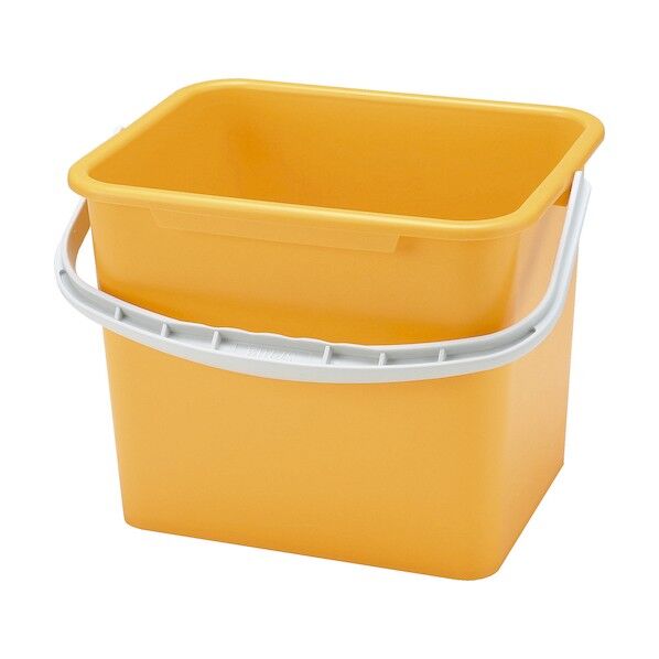 ABS 角型 バケツ WP-150Y(黄) 1419630 61-6744-77 1点