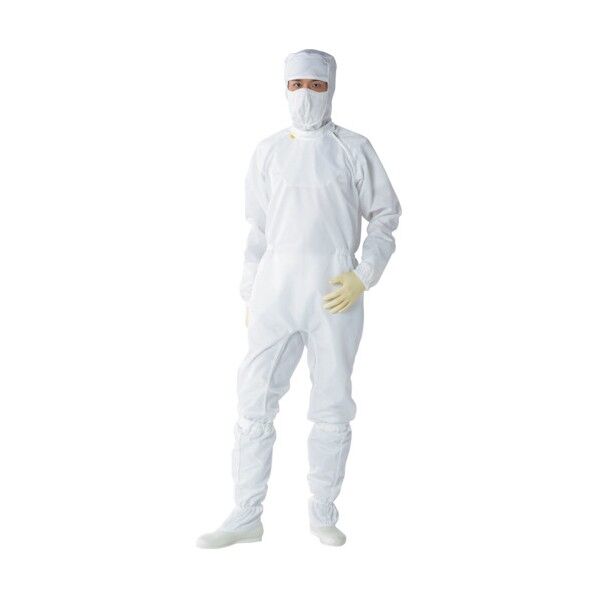 クリーンスーツ FP1202 ホワイト 4L FP1202-01-4L 1点