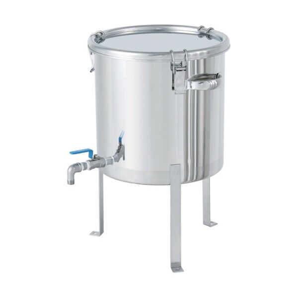 ボールバルブ付密閉容器平鋼脚付