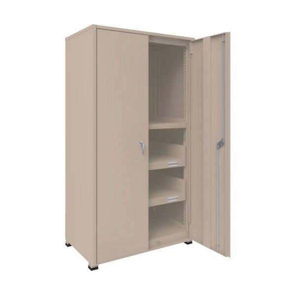 M3型中量ボルトレス棚 パネル・スライド棚・扉付