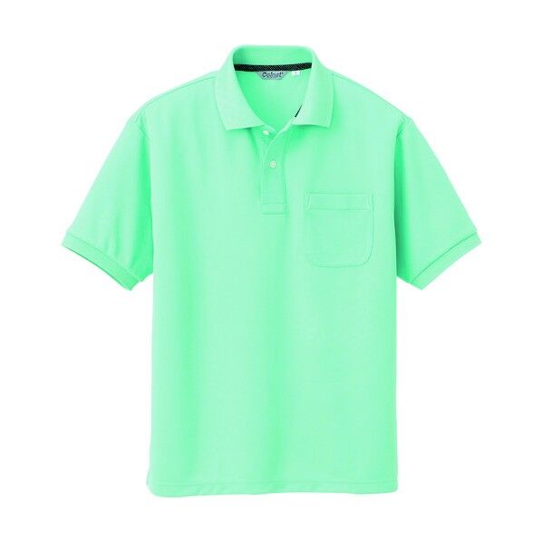 メンズ半袖ポロシャツ 004ミントグリーン L CL1000 1