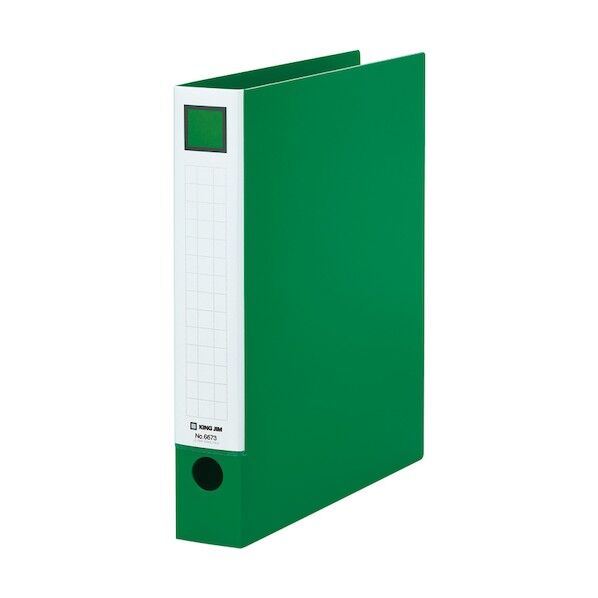 レバ-リングファイル 緑 6673G 1点