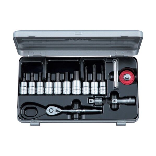 9.5sq.ショートヘキサゴンビットソケットレンチセット TBT3S17HX 1S