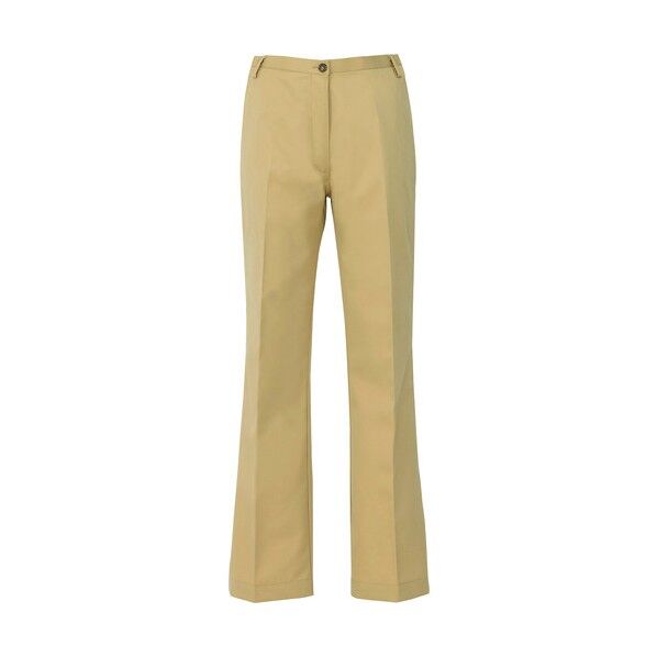 レディースシャーリングチノパンツ（ノータック） 002ベージュ 4L 54503 1