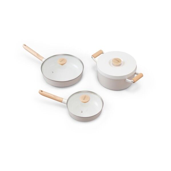 535631 ルオント フライパン・なべ 6点セット LUO-SE6W (535631) 1点