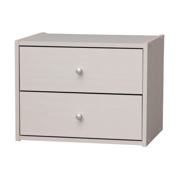 スタックボックス 引出付き オフホワイト STB-400H 1個