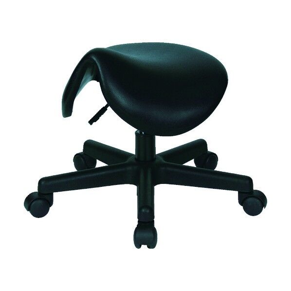 作業用チェアサドル型ガス調整式Φ380XH310-370