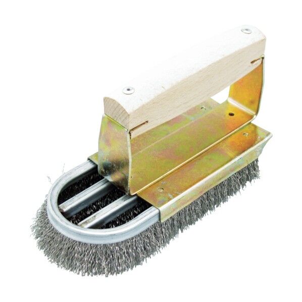 チャンネルブラシ ストロング D型4行ステンレス(SUS304) 188 x 130 x 106 mm 1点