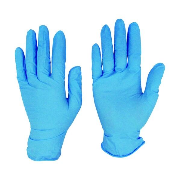 ニトリル手袋粉なし青M(100枚入)