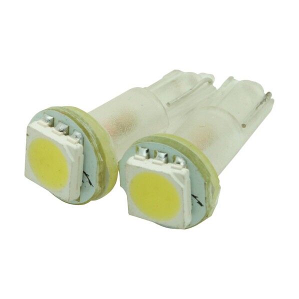 ワールドツール 2PC 3chip1SMD T5 LEDウェッジバルブ 26-08608 1点