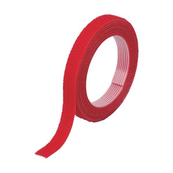 マジックバンド結束テープ両面幅10mmX長さ10m赤 150 x 150 x 10 mm MKT-10100-R 1点