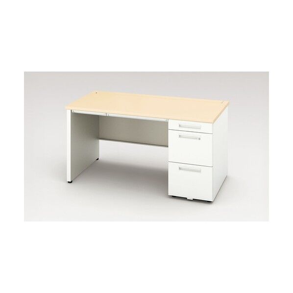 片袖デスク(ロングレール仕様 XEHH147HP-WS 1点