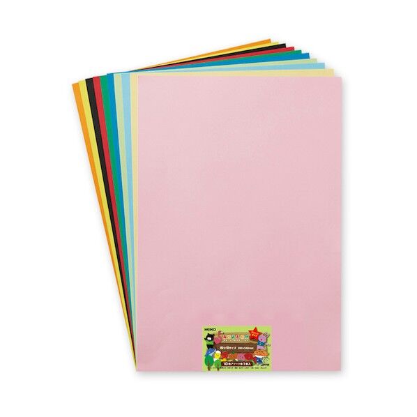 画用紙 四ツ切 10色アソート 2165099 1点