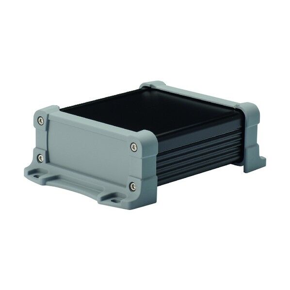 フランジ足付 防水アルミケース ブラック/グレー EXWF24-7-23BG 1点