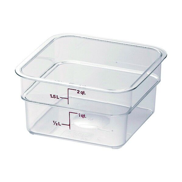 キャンブロ 角型フードコンテナークリアー 2SFSCW クリアー AHC03002 1個