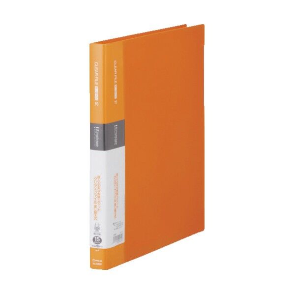 キングジム シンプリ－ズクリア－F差替式15Pオレン 138SPORANGE 1個