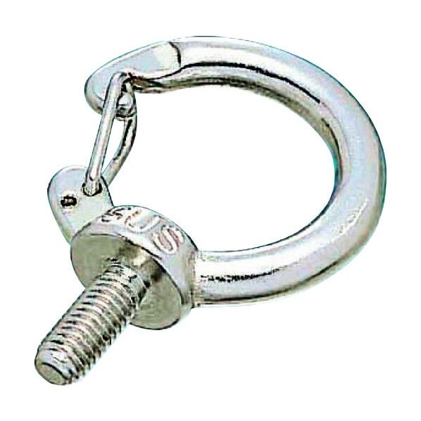 ステンレス フックアイボルト ブネジ 捻子径W-1/4 B-889 1点