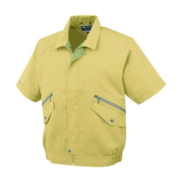 半袖ブルゾンP-8890 4マスタード