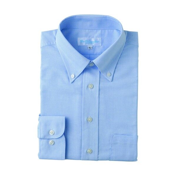 長袖ボタンダウンシャツ（廃番予定） 007サックス LL 43107 1点