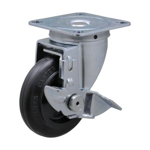 Sシリ-ズ自在SP付ナイロンホイ-ルゴム巻車100mm 413S-F100 1