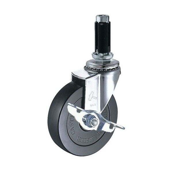 EUシリーズ自在SP付ゴム車125mm 4155EU-R125-BAR01 1点