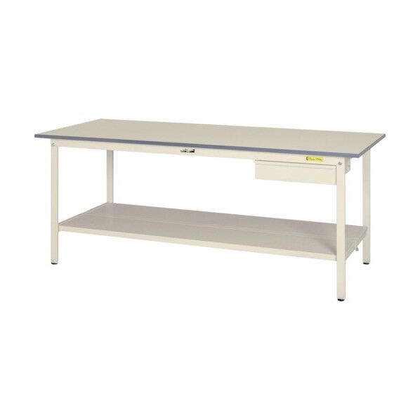 ワークテーブル 150シリーズ 固定式 キャビネット付 SUP-1590UTT-WW 1点