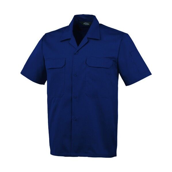 開襟半袖シャツA-6657 1 ネイビー S A-6657-1-S 1点