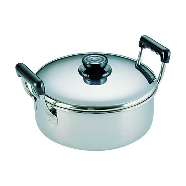 マルタマ 18-0浅型ソースポット 26cm ASC06026 1点