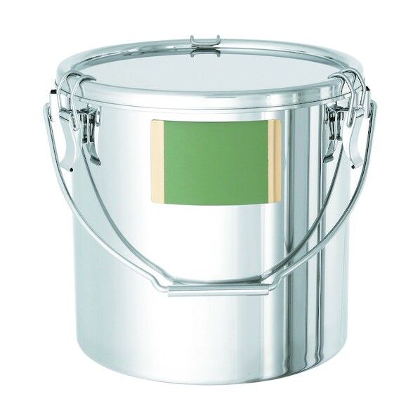 日東 シール座付ステンレス吊り下げ式密閉容器(クリップ式/FKM) 15L CTB-LZ-27/PFA 1個