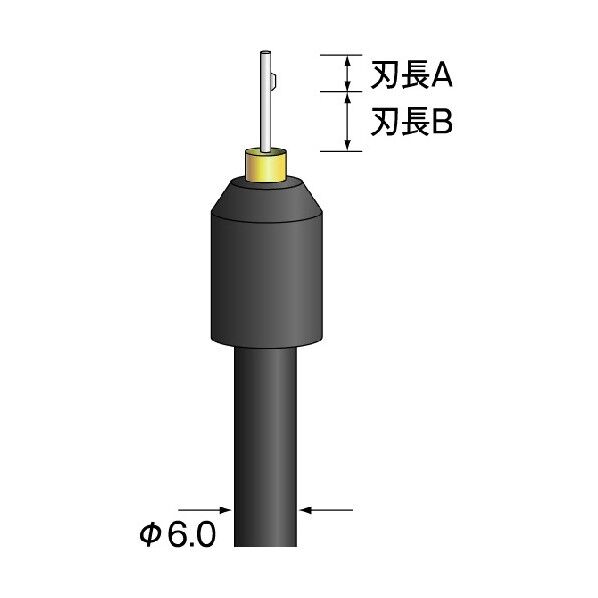 ストレートホールバー替刃 ハイス φ1.6用 KA4708 1本