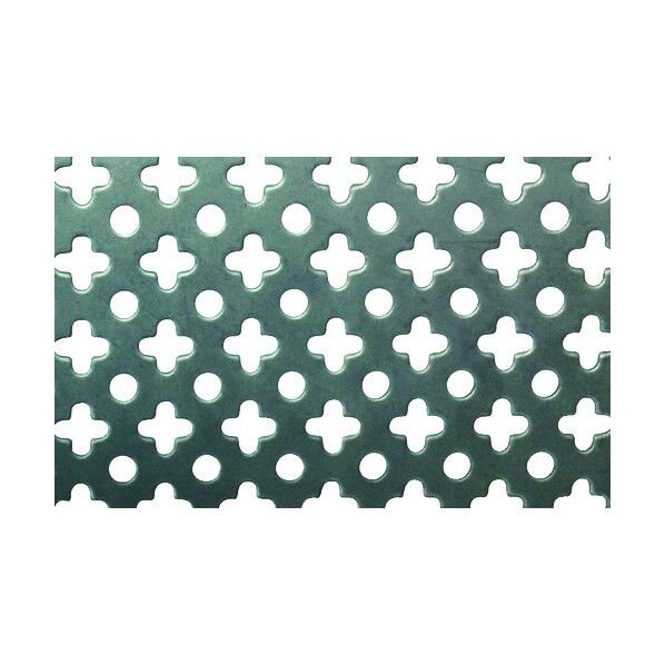 OKUTANI 鉄パンチングメタル 1.0TX○十 914X914 930×940×10MM PM-SPC-T1.00+-914X914 1個