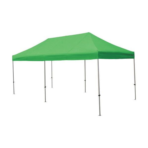 かんたんてんと 3.0m×6.0mスチール&アルミ複合フレーム 黄緑 KA/8W-YG 1点