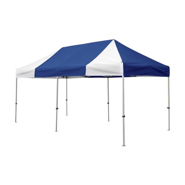 かんたんてんと 2.4m×4.8mスチール&アルミ複合フレーム 青白 KA/5W-BW 1点