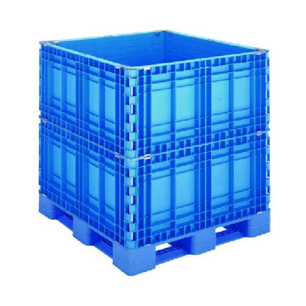 パレットボックスBJ-S・1211x115 2段上一面扉11 ブルー