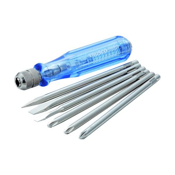 トラスコ 検電器付ドライバーセット6本組低圧用 147 x 65 x 27 mm TED-526 1S...