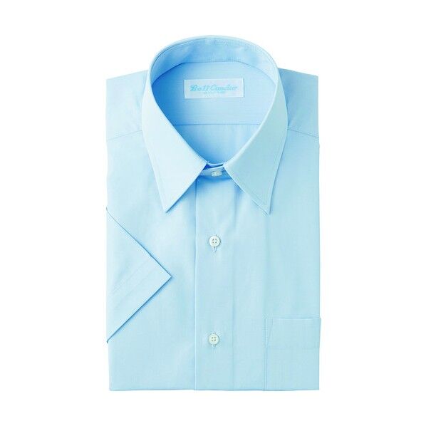 半袖カッターシャツ 007サックス 37 43104 1点