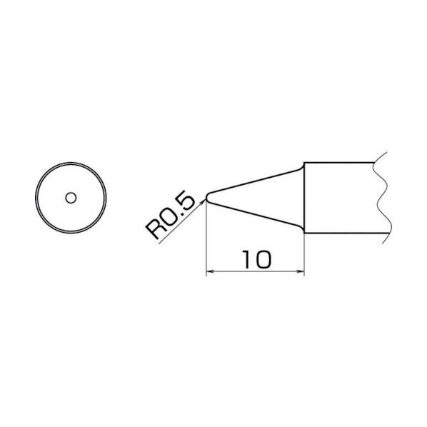 デジタル小型温調式はんだこて 交換コテ先