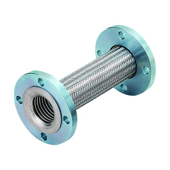 標準フランジ式フレキシブルホース(カラー式) フランジ(接液部SUS304) NK-3100/10K-SS400-50A-1100L 1本