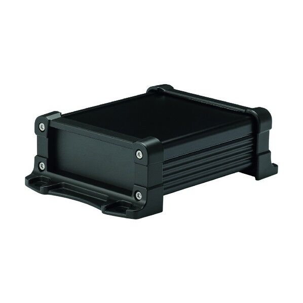 フランジ足付アルミケース アルミパネルタイプ ブラック EXPF11-6-9BB 1点