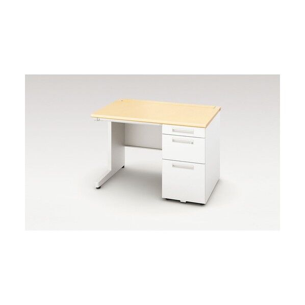 片袖デスク ロングレール仕様 XEHH117K-WS 1点