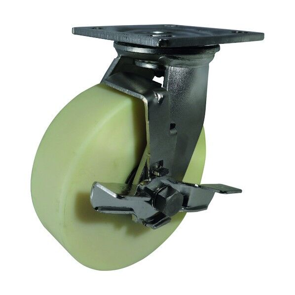 重荷重用ステンレス製ストッパー付自在車帯電防止MCナイロン車付 HEMC-SJM100ST AS 1点