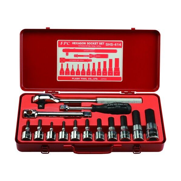 FPC ヘキサゴンソケットセット 差込角12.7mm 14pc SHS-414 1セット